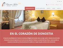 Tablet Screenshot of pension-nuevasartes.com